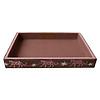 All the Luck in the World Large Beaded Square Velvet Display Tray - Leopards