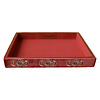 All the Luck in the World Large Beaded Square Velvet Display Tray - Sun and Moon
