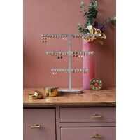 Old Pink Velvet Earring Display