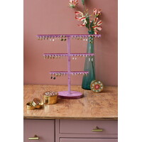 Pink Velvet Earring Display