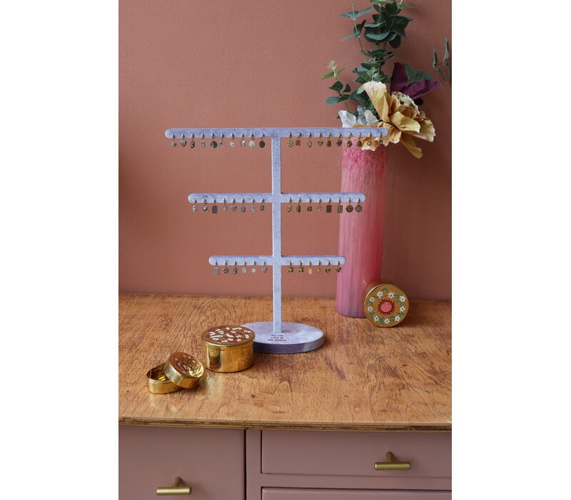 Lilac Velvet Earring Display