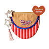 All the Luck in the World Striped Sling Bag with Bow and Stars