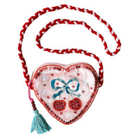 Beaded Sling Bag Cherry