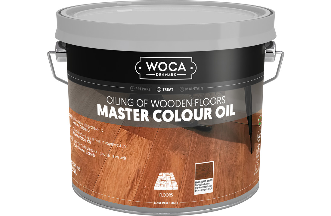 Woca Master Kleur Olie Rhode Island Brown 2,5 Liter