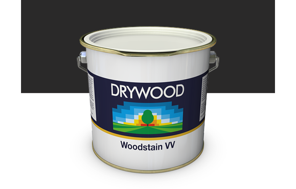 Woodstain VV Ebony Zwart Mat 2,5 Liter