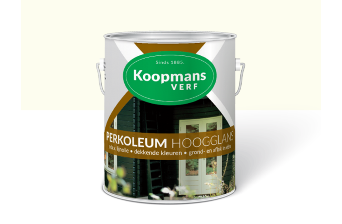 Koopmans Perkoleum Écht Wit Dekkend Hoogglans