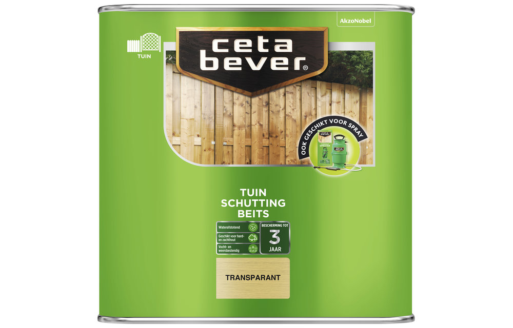 Schuttingbeits Transparant kleurloos 2,5 liter