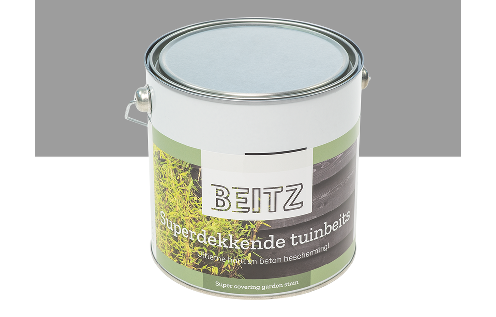Tuinbeits Betongrijs 2,5 Liter Superdekkend Voor Hout en Beton - Beitz