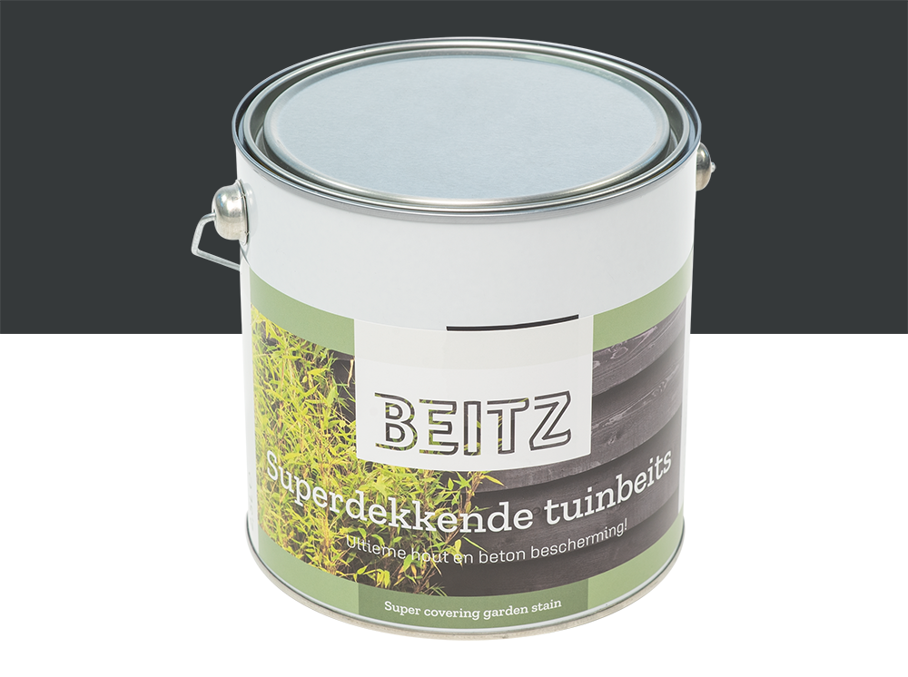 Tuinbeits Antraciet 2,5 Liter Superdekkend Voor en Beton - beitz - Beitz