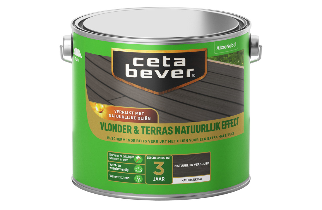 Vlonder & Terras Natuurlijk Effect 2,5L Natuurlijk vergrijsd