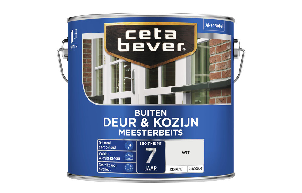 Meesterbeits Deur & Kozijnen Wit 2,5L Zijdeglans