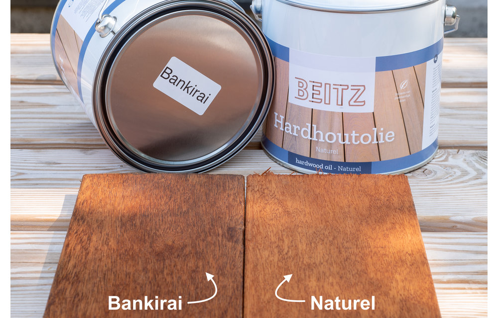 Beitz - Hardhout olie Bankirai 1 liter Plantaardig