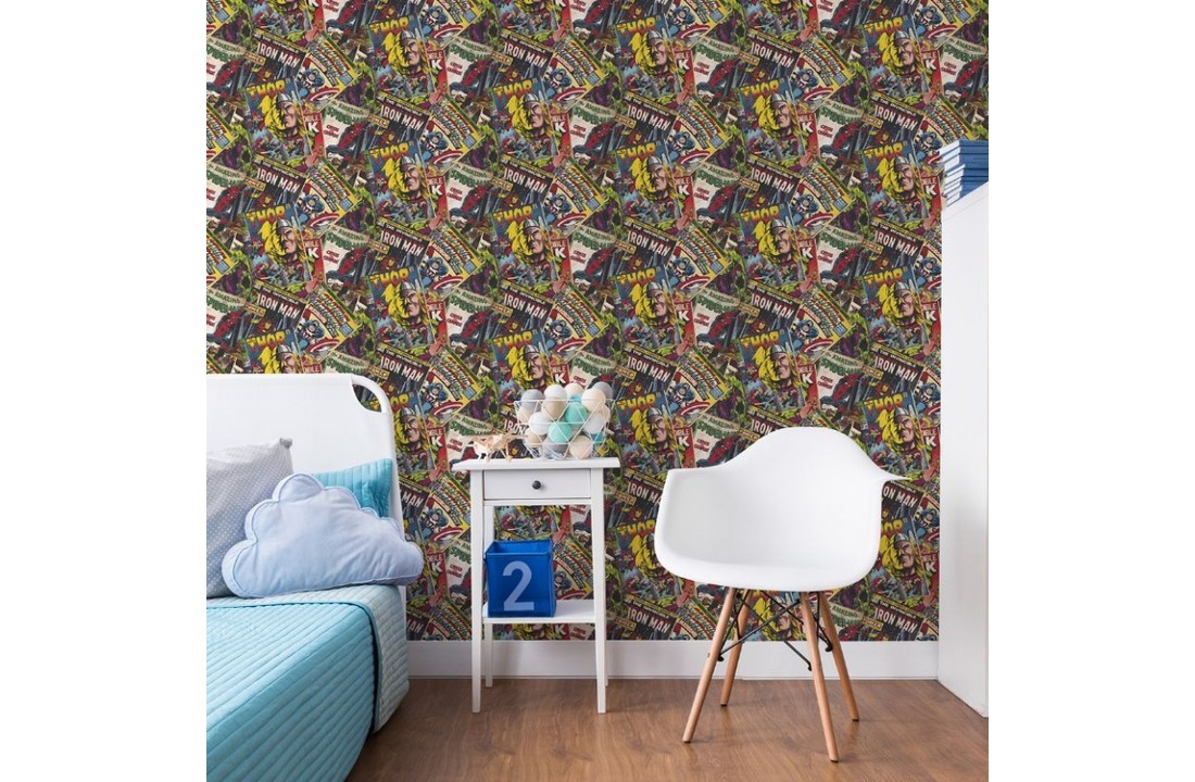Kids at Home behang Marvel Cover Story 106378