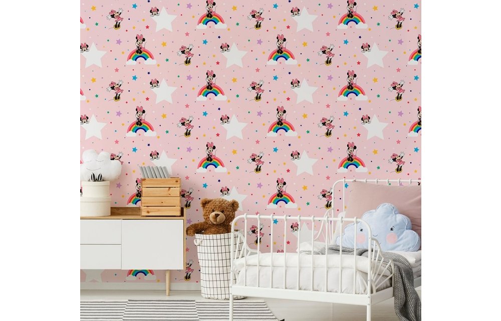 Kids at Home behang Rainbow minnie 108529