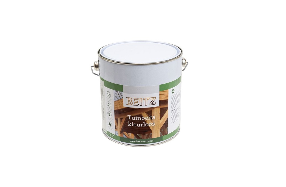 Tuinbeits Transparant kleurloos 2,5 Liter Voor Hout en Beton - Beitz