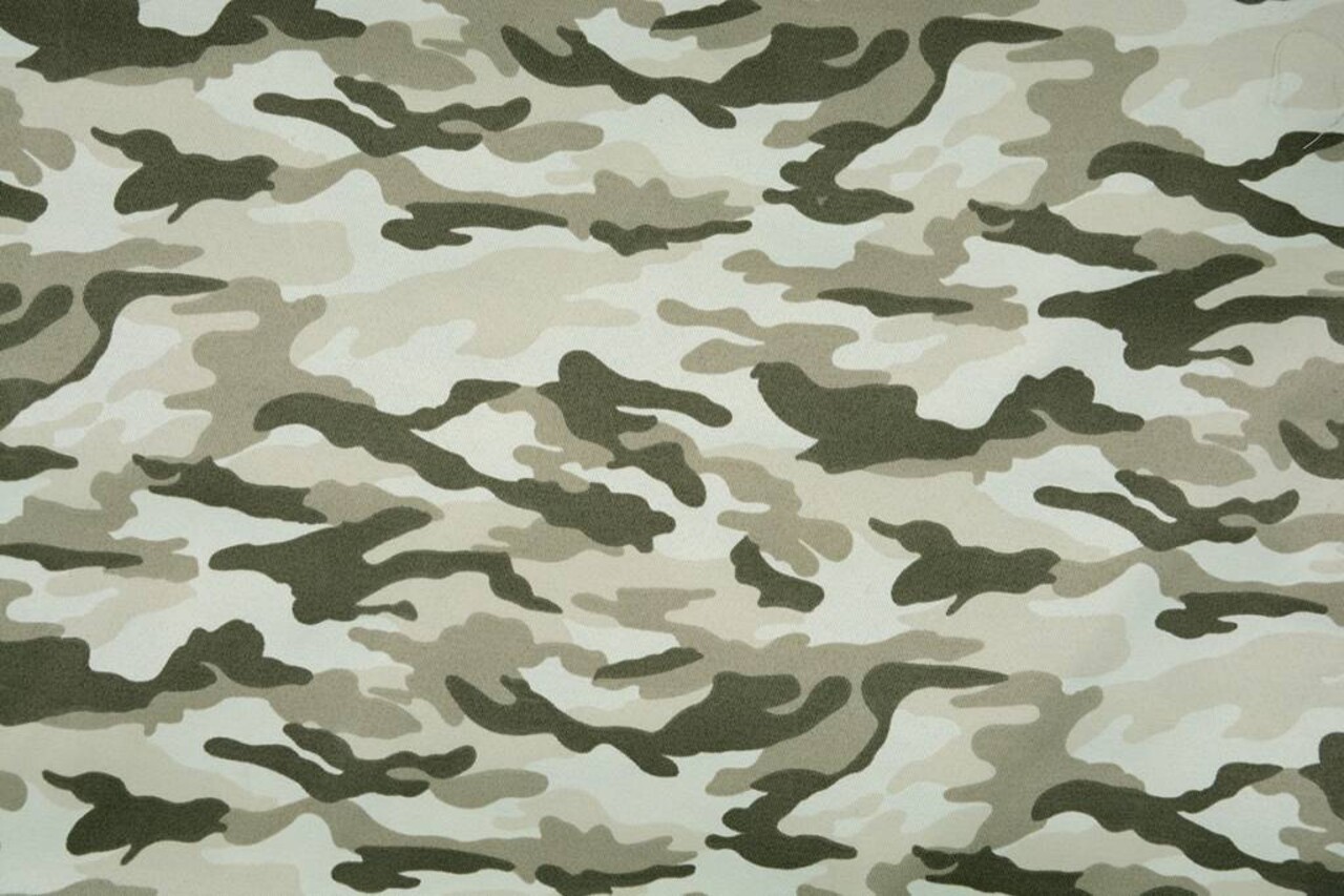 Tissu Polyester Coton Style Militaire Beige-Vert Tissu Polyester Coton Style Militaire Beige-Vert