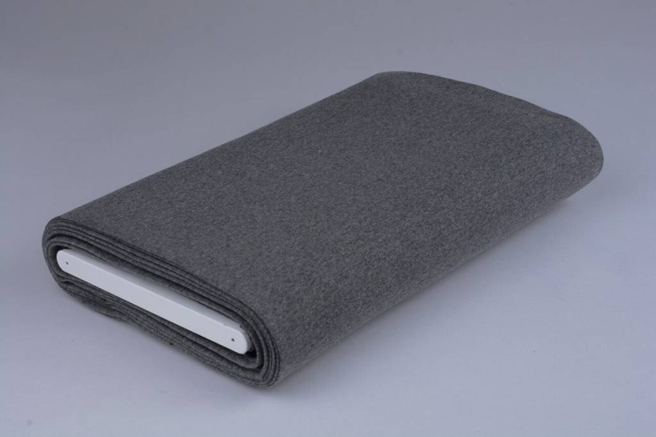 Cuff fabric Dark grey melange