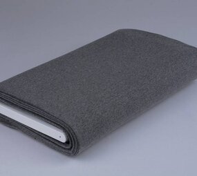 Cuff fabric Dark grey melange