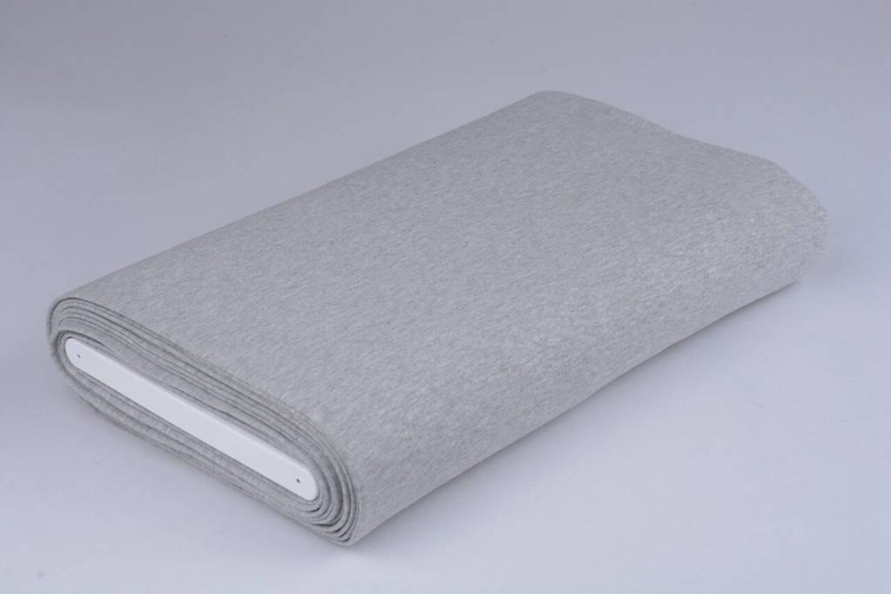 Cuff fabric Light grey melange