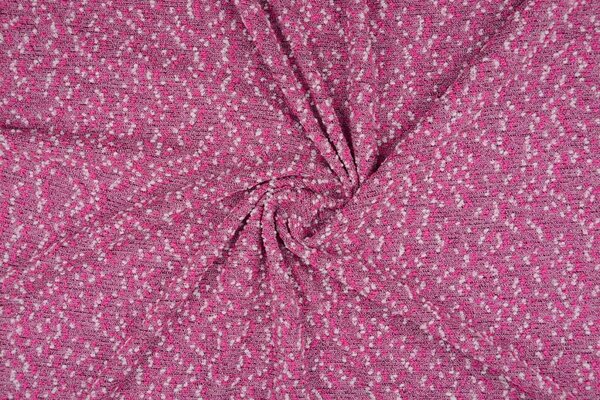 Bouclé Embroidered Fuchsia