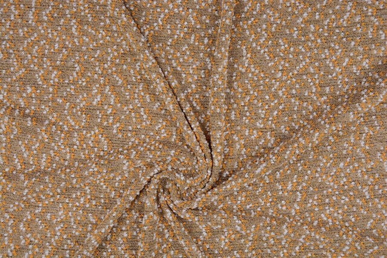 Boucle Gestrickt Dunkel gold