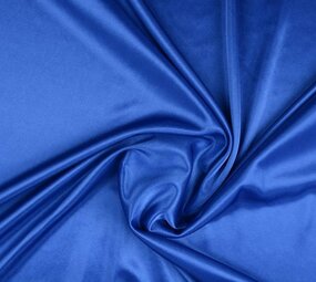Charmeuse Voering Konings Blauw
