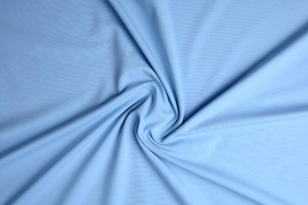 Oeko-Tex® Jersey Stoff Baumwolle Baby Blau Oeko-Tex® Jersey Stoff Baumwolle Baby Blau