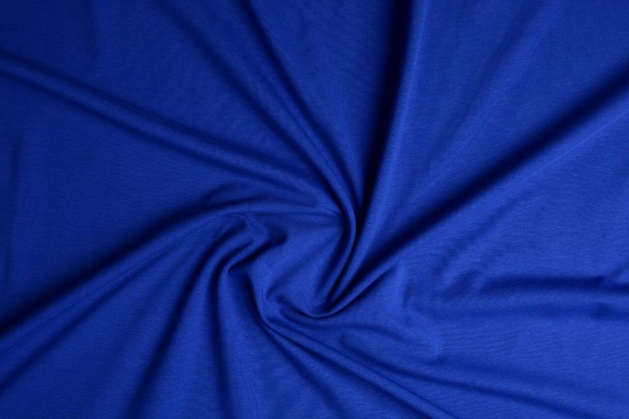 Oeko-Tex® Jersey de Algodón Azul Cobalto Oeko-Tex® Jersey de Algodón Azul Cobalto
