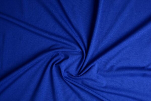 Oeko-Tex®  Jersey Stoff Baumwolle Kobaltblau Oeko-Tex®  Jersey Stoff Baumwolle Kobaltblau