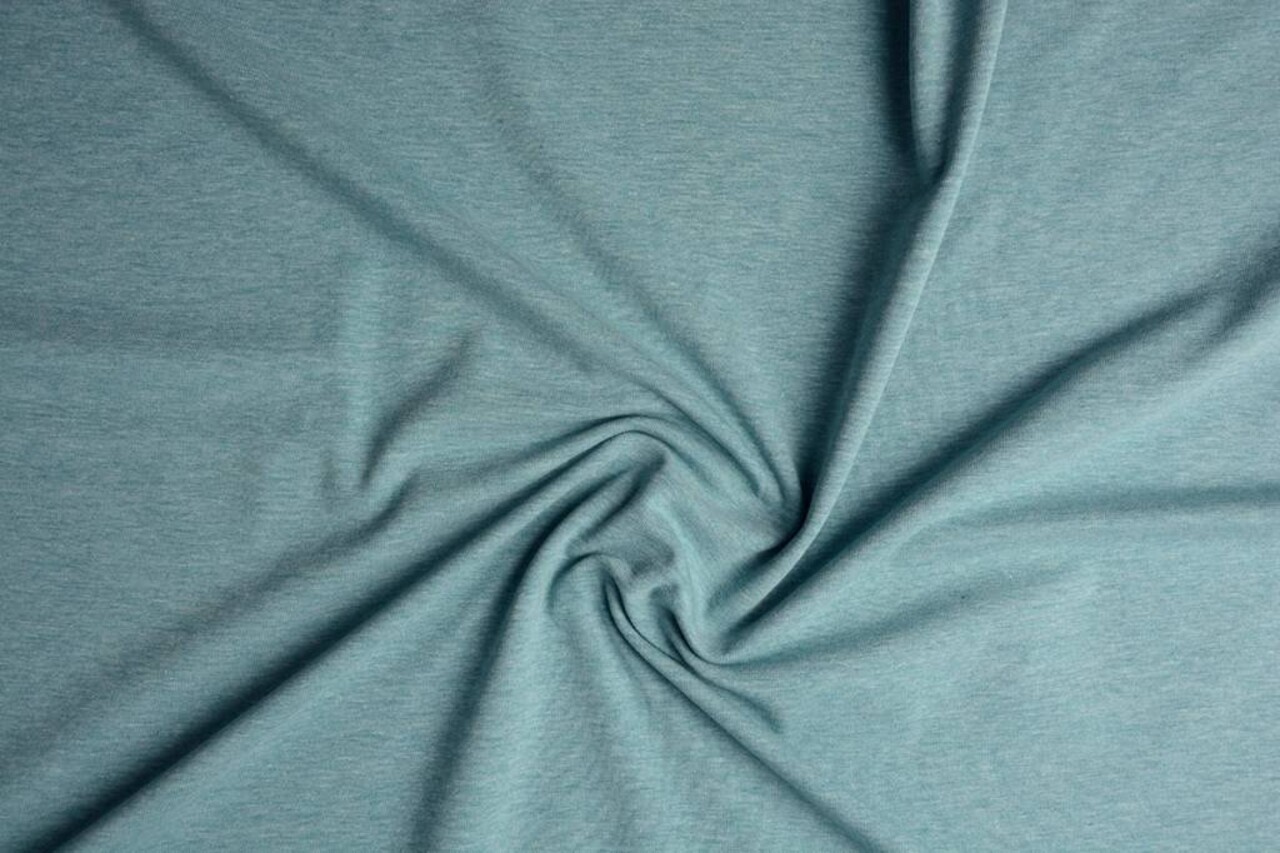 Oeko-Tex®  Jersey Stoff Baumwolle Jeans Meliert