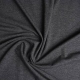 Oeko-Tex®  Jersey Stoff Baumwolle Dunkelgrau Meliert Oeko-Tex®  Jersey Stoff Baumwolle Dunkelgrau Meliert