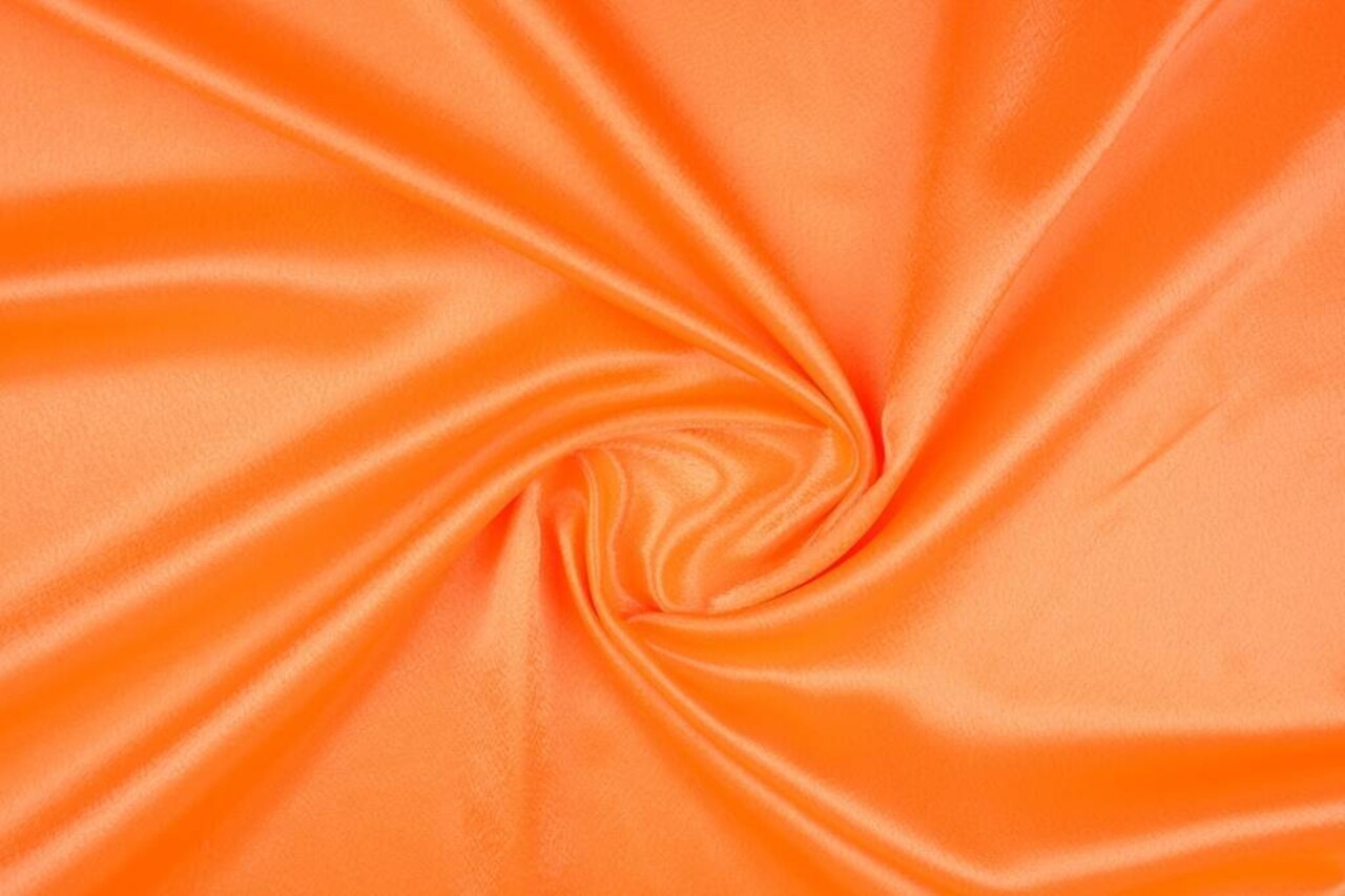 Crêpe Raso Fluorescente Arancione Crêpe Raso Fluorescente Arancione