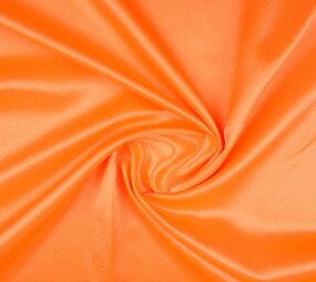 Crêpe Satijn Fluor oranje Crêpe Satijn Fluor oranje