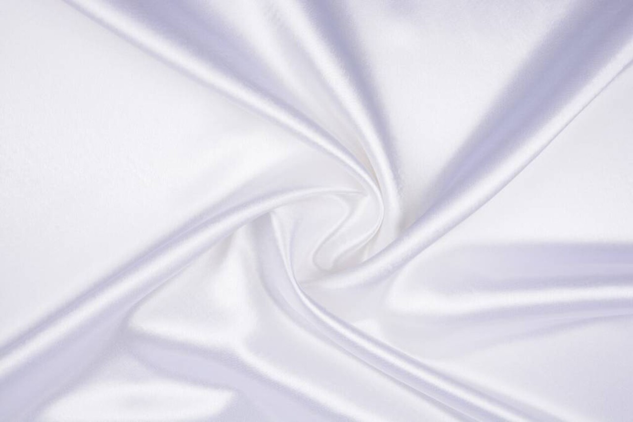 Crêpe Satin White Crêpe Satin White