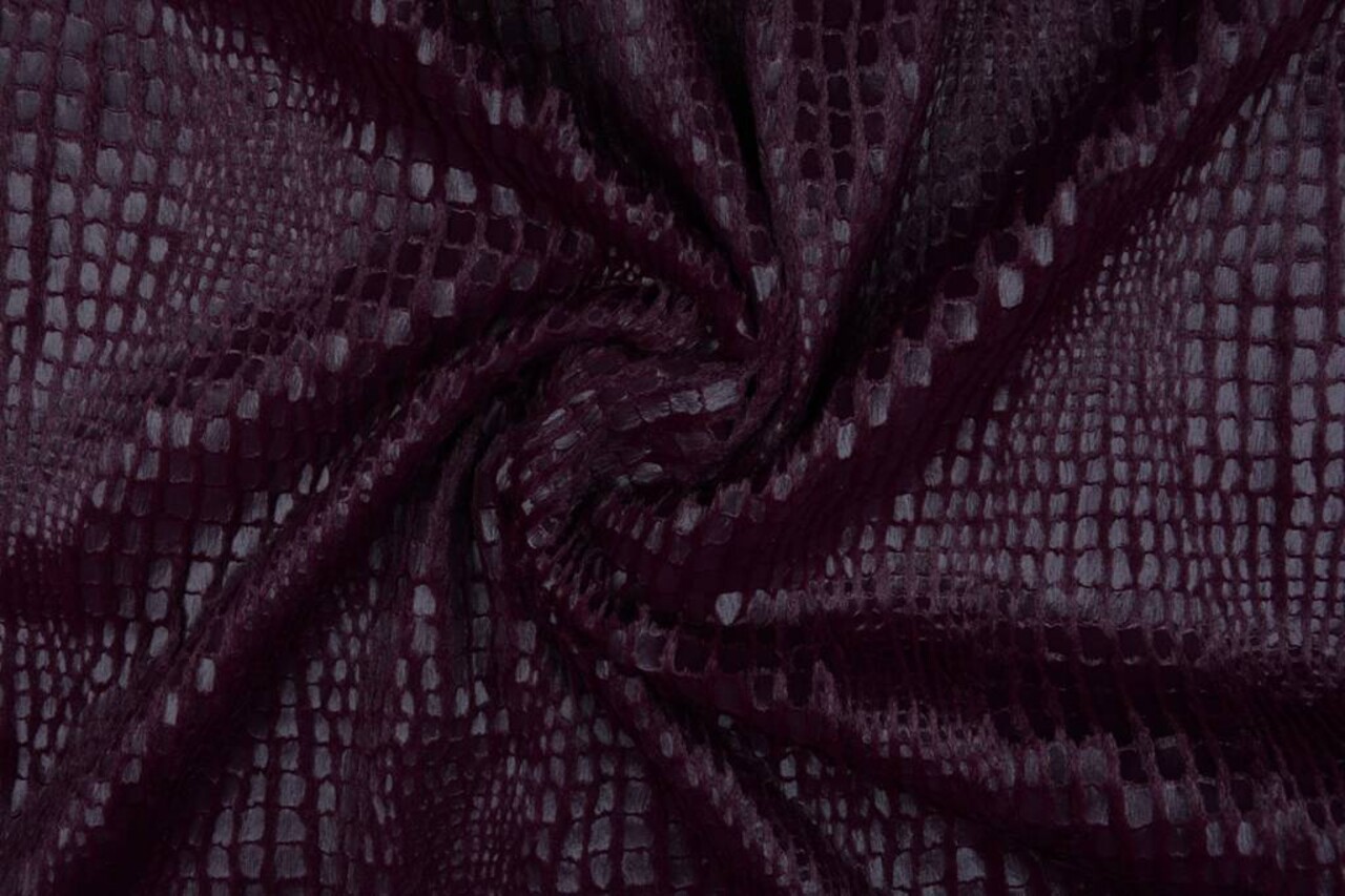 Pelliccia Snake Lamina Lucido Bordeaux