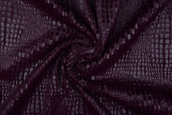 Fur Snake Foil Blinkend Bordeaux