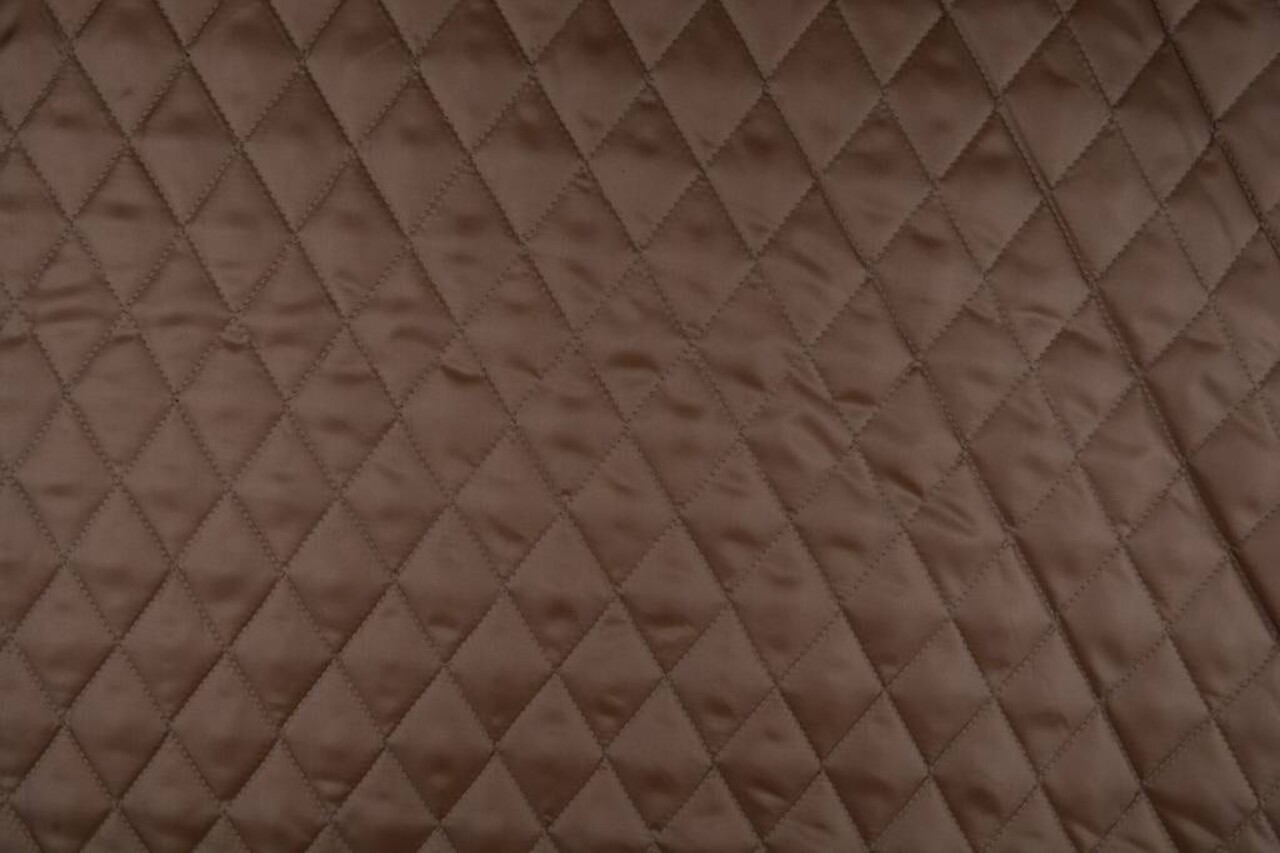 Quilted Lining Mocha brown