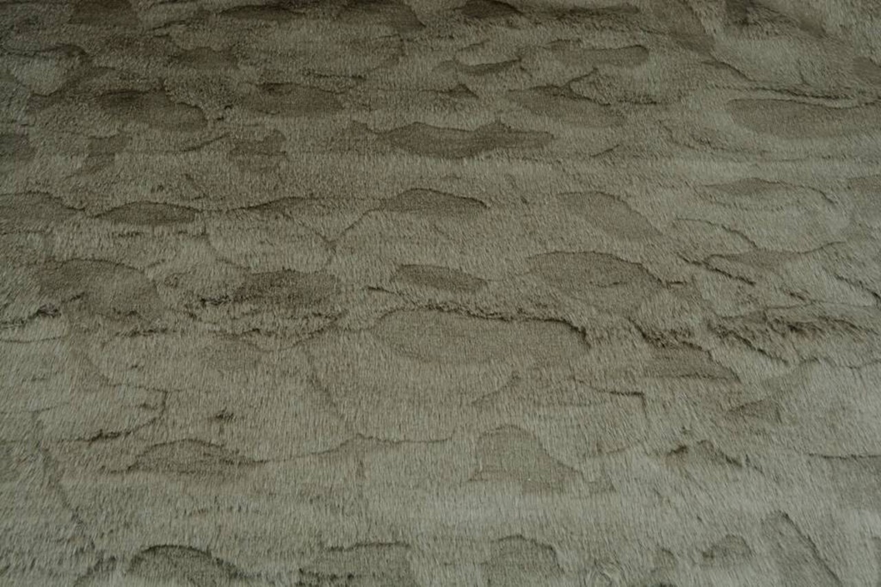 Nachahmung Pelzigen Stoff Dunkel khaki