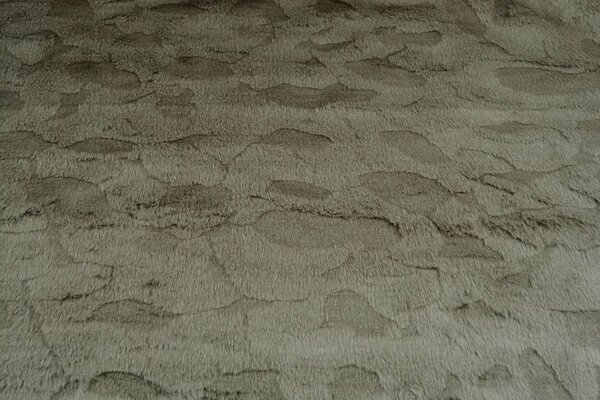 Harig Imitatie Bont Donker kaki