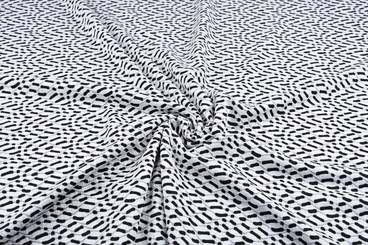 Sommer Jersey Lipo Schwarz-Weiß 3