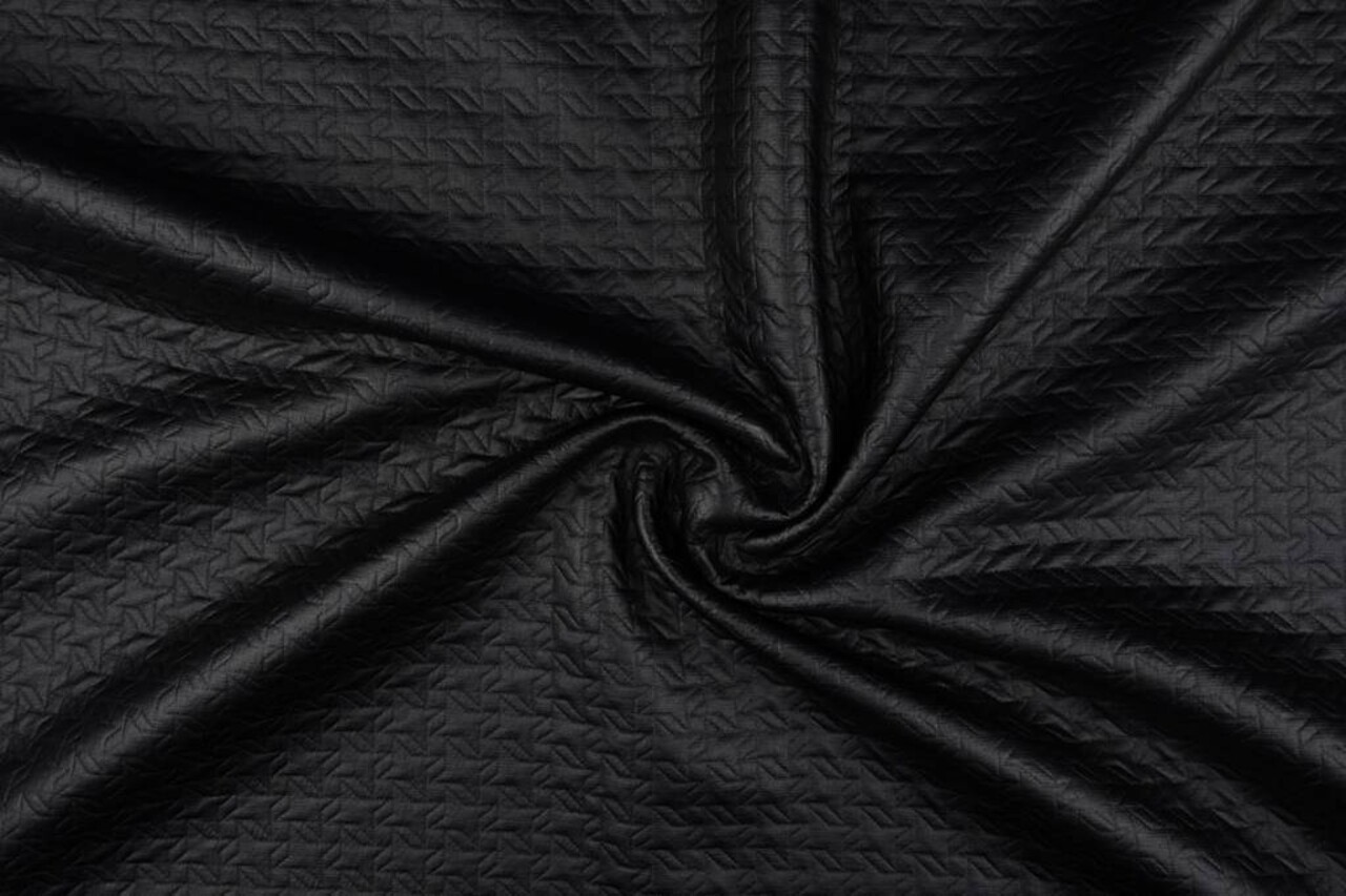 Jersey Enduit Gestanst Mat Noir 1