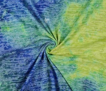 Jersey Wena Tie and Dye Blue-green