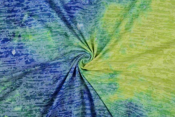 Jersey Tie And Dye Wena Blu-Verde Jersey Tie And Dye Wena Blu-Verde