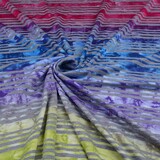 Jersey Viscose Kleine Streep Multicolor 2