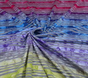 Jersey Viscose Kleine Streep Multicolor 2