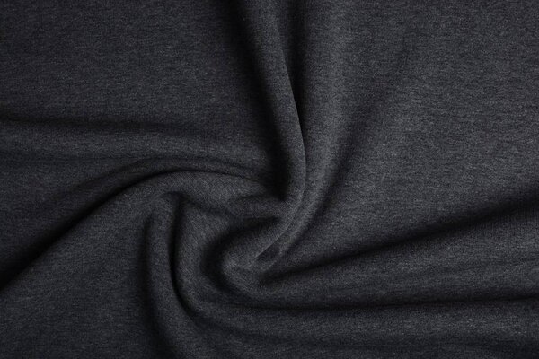 Oeko-Tex®  SweatStoff Dunkelgrau Meliert Oeko-Tex®  SweatStoff Dunkelgrau Meliert