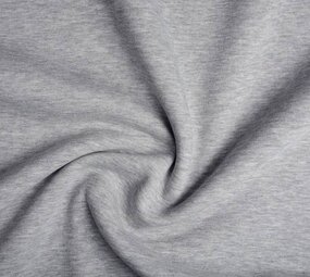 Oeko-Tex®  SweatStoff Hellgrau Meliert Oeko-Tex®  SweatStoff Hellgrau Meliert