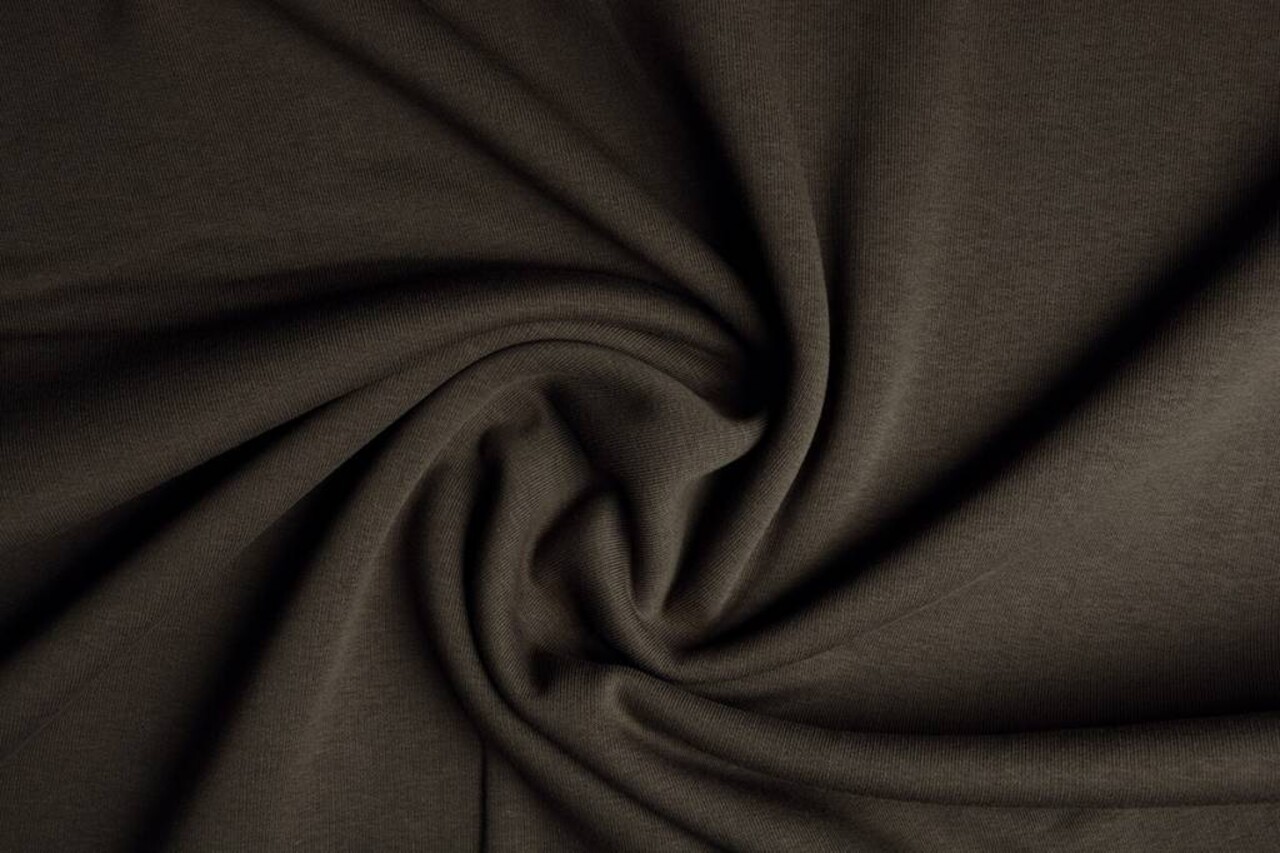 Oeko-Tex®  SweatStoff Dunkel taupe Oeko-Tex®  SweatStoff Dunkel taupe