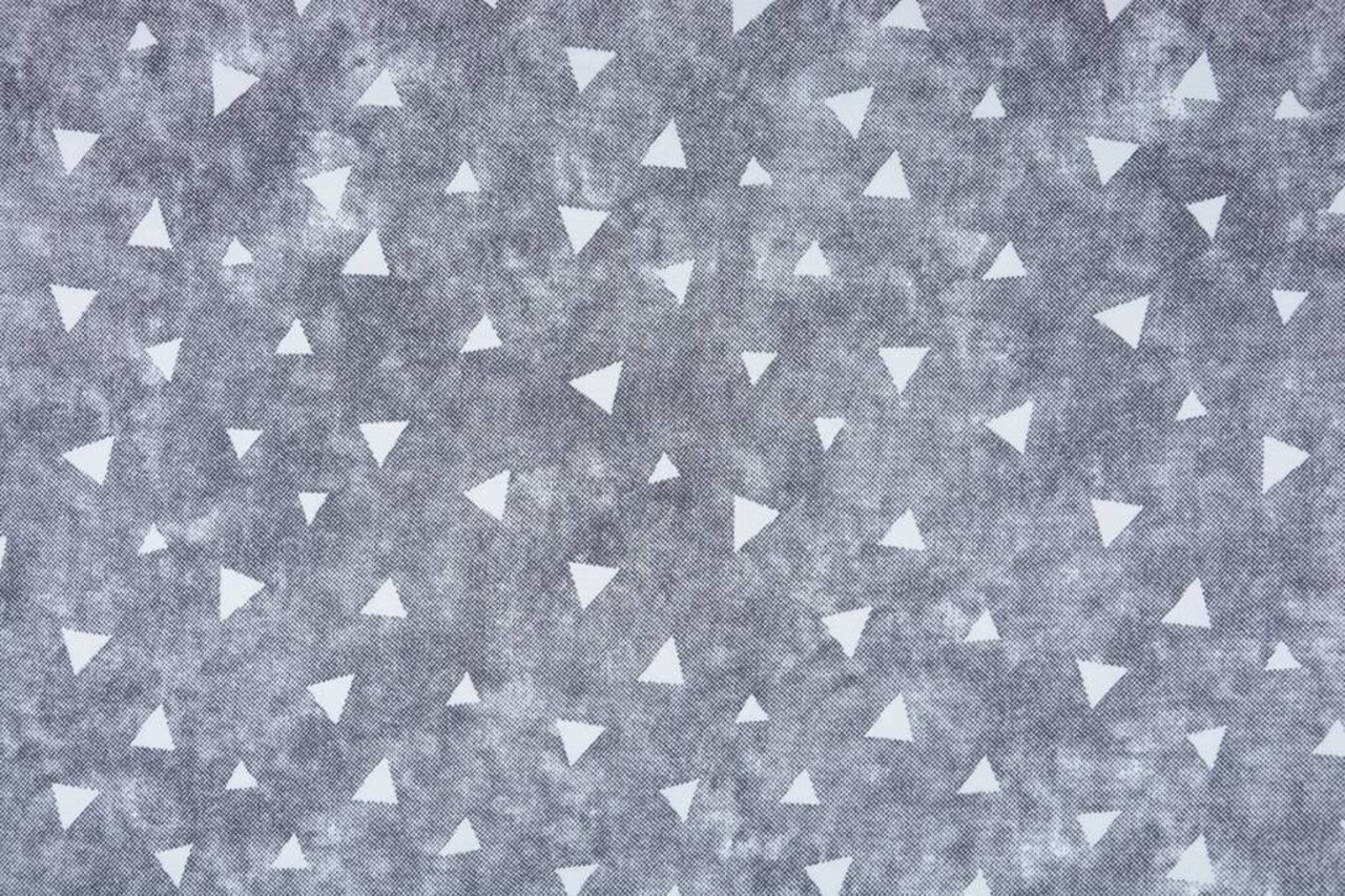 SweatStoff Alpenfleece Dreieck Mit Schatten Grau