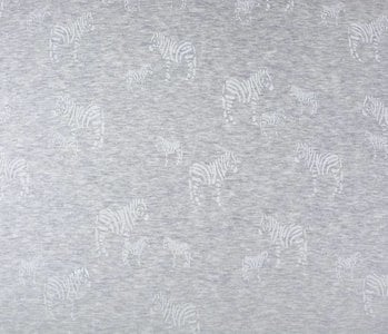 SweatStoff Alpenfleece Zebra Glitzer Silber